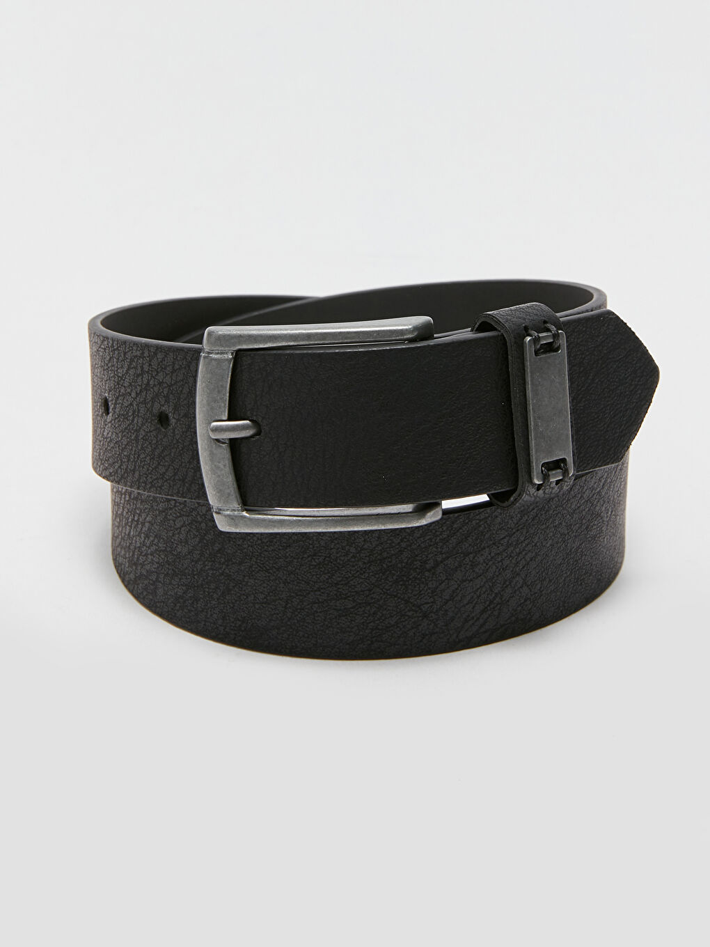 LCW ACCESSORIES Siyah Deri Görünümlü Erkek Çocuk Kemer