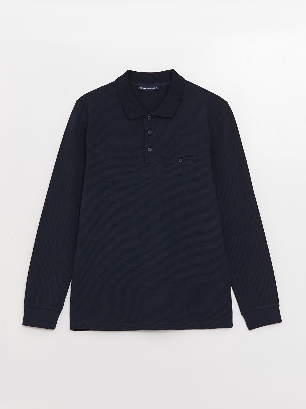 سويت شيرت ياقة بولو كم طويل للرجال-5