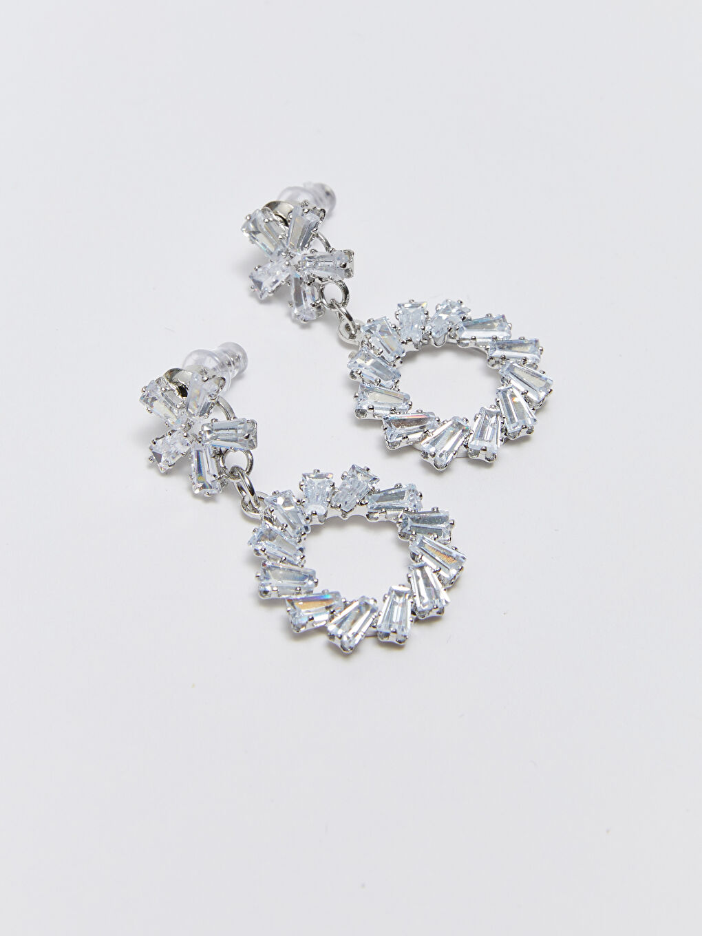 Karışık Kadın Taşlı Yuvarlak Küpe