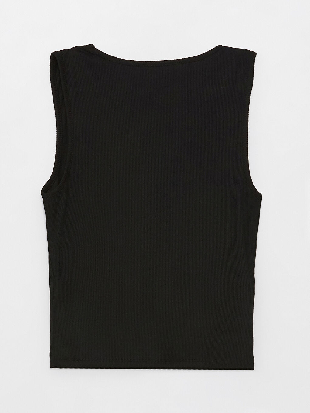 Crew Neck Window Detailed Crop Women's Tank Top-6