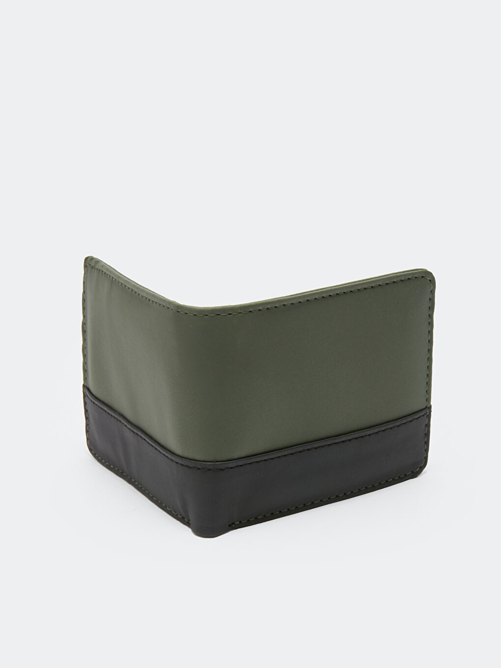 Leather Look Color Block Men's Wallet -S3H653Z8-CRN