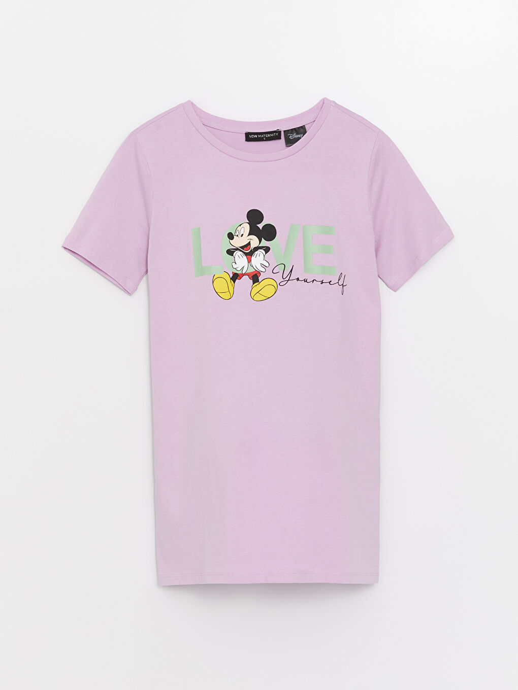 Crew Neck Mickey Mouse Printed Short Sleeve Maternity T-shirt -S3H677Z8-V8E