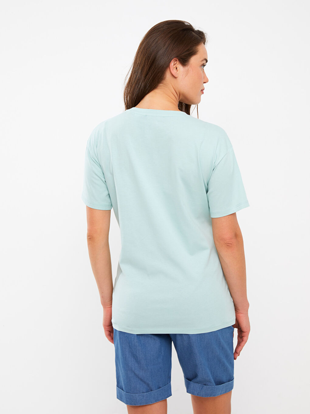 Crew Neck Tom&Jerry Printed Short Sleeve Maternity T-Shirt -S3H688Z8-FVQ