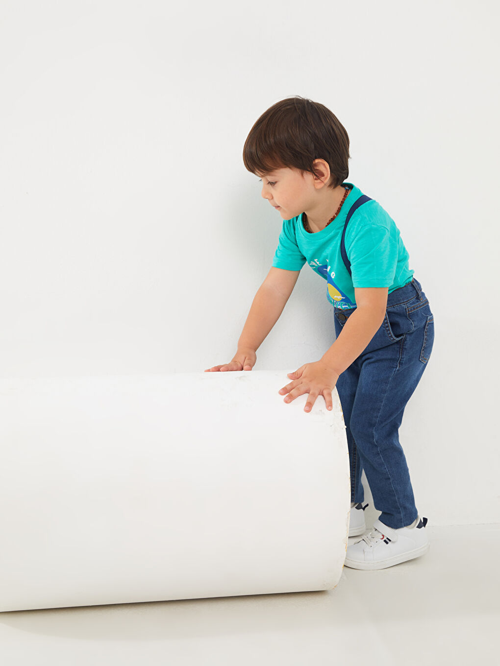 LCW baby Basic Baby Boy Denim Trousers and Trouser Hangers 2-Pack -S3H715Z1-H45