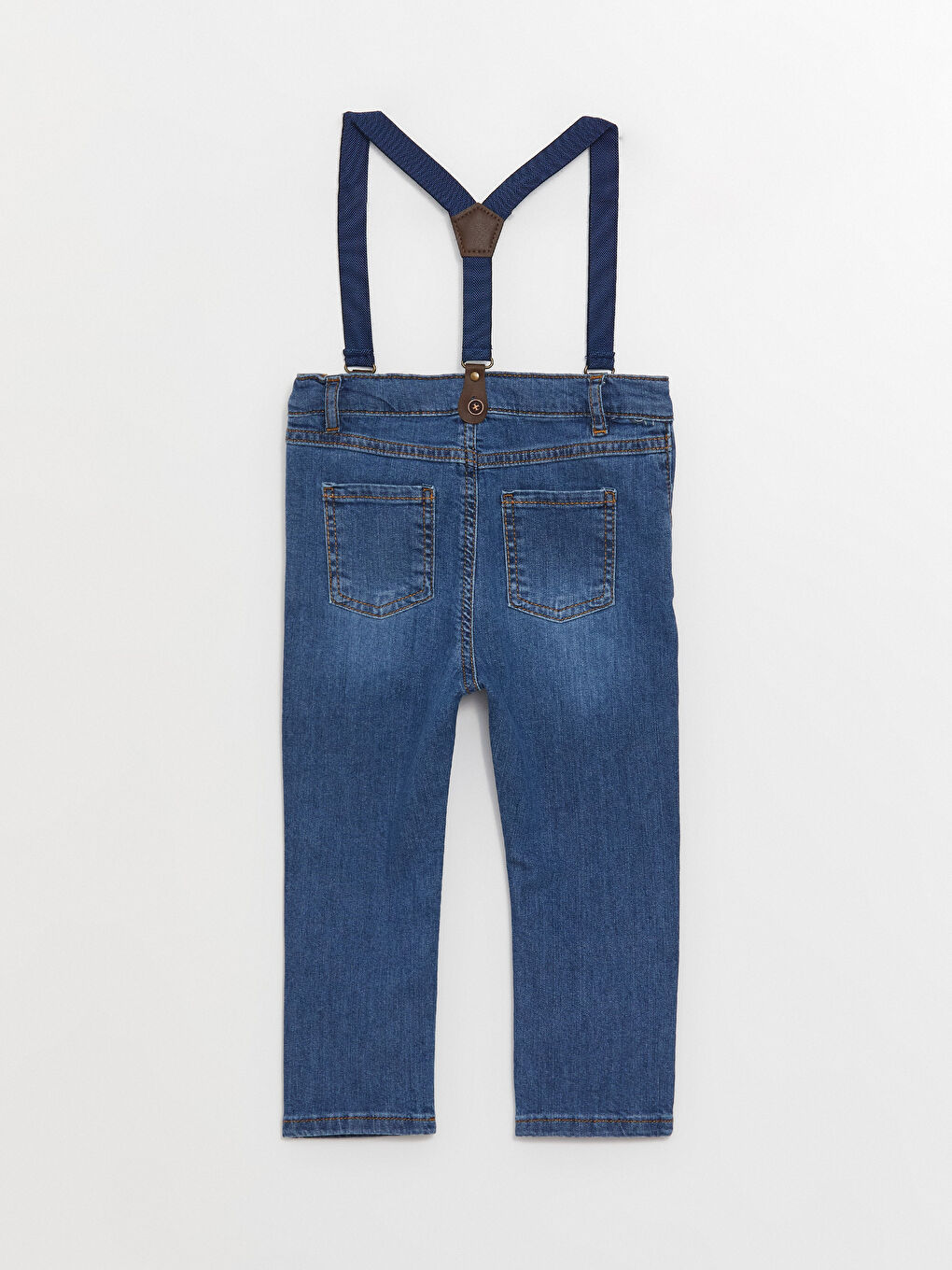 LCW baby Basic Baby Boy Denim Trousers and Trouser Hangers 2-Pack -S3H715Z1-H45