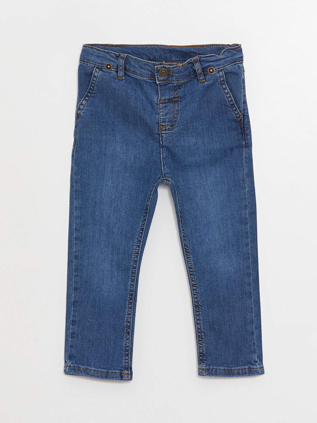 LCW baby Basic Baby Boy Denim Trousers and Trouser Hangers 2-Pack -S3H715Z1-H45