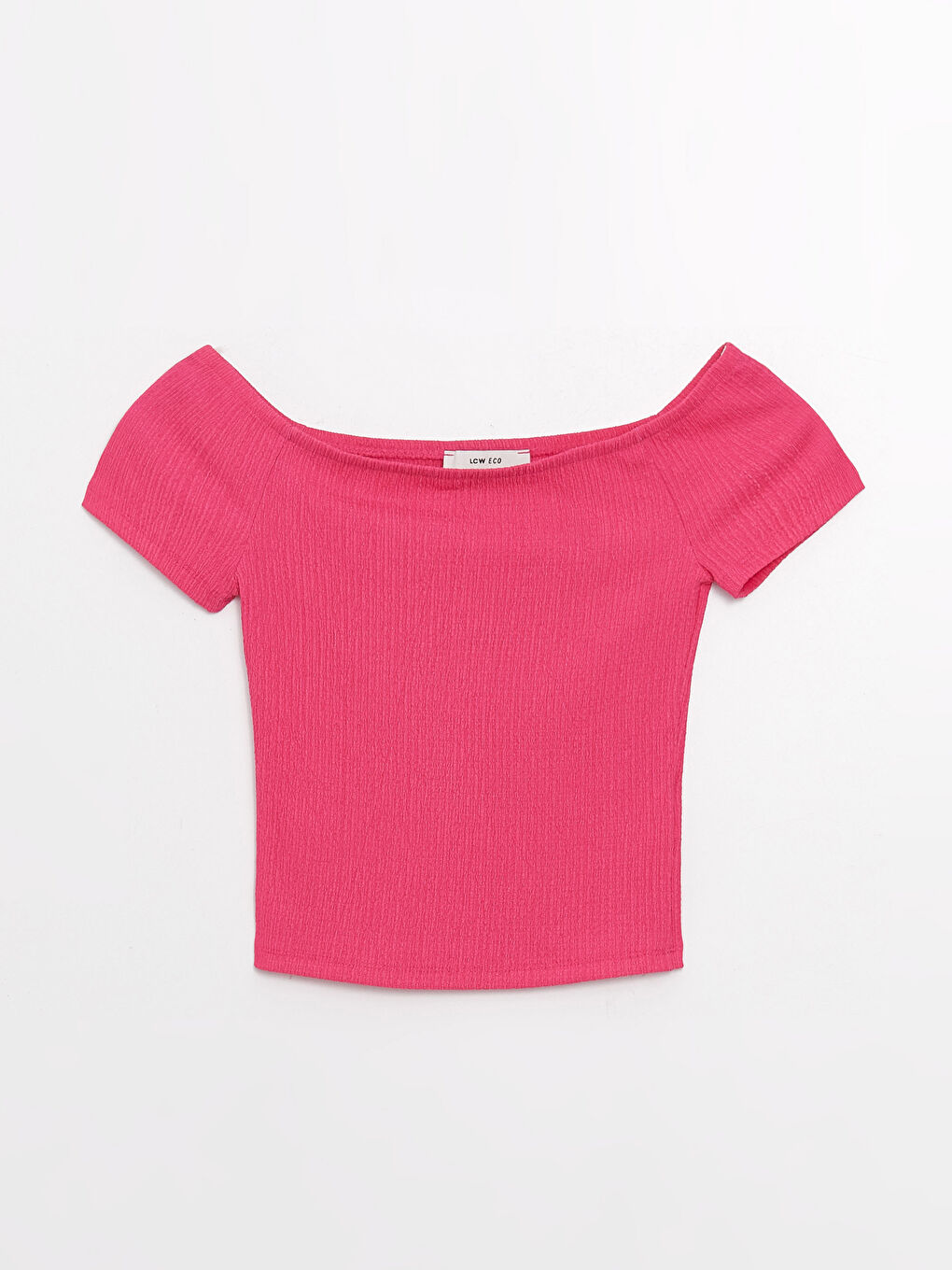 تیشێرتی قۆڵ کورت بە گەردەن شل سادە بۆ ژنان-5