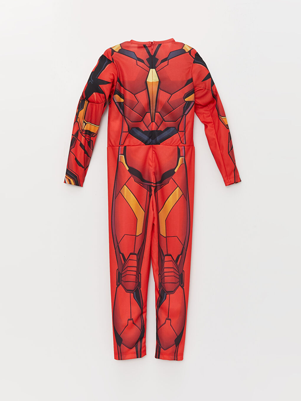 Kırmızı Bisiklet Yaka Uzun Kollu Erkek Çocuk Avengers Kostüm-1