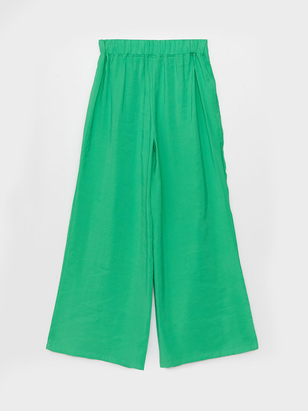 Брюки с эластичным поясом, однотонные, широкие, для женщин-5