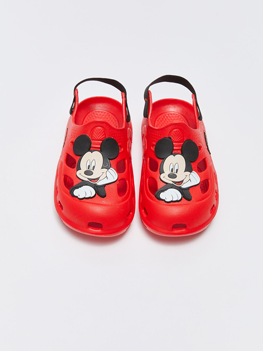 Kırmızı Mickey Mouse Baskılı Erkek Bebek Plaj Sandaleti-2
