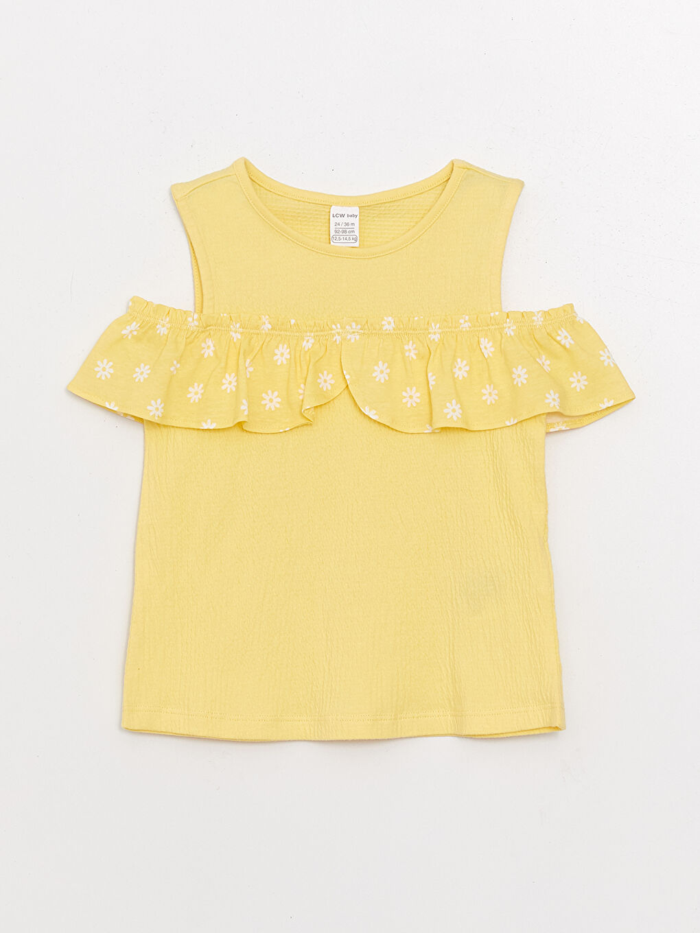 Crew Neck Patterned Baby Girl T-Shirt -S3H755Z1-FRN