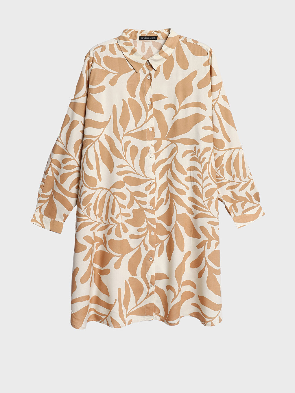 Tunique Chemise à Motifs à Manches Longues pour Femmes