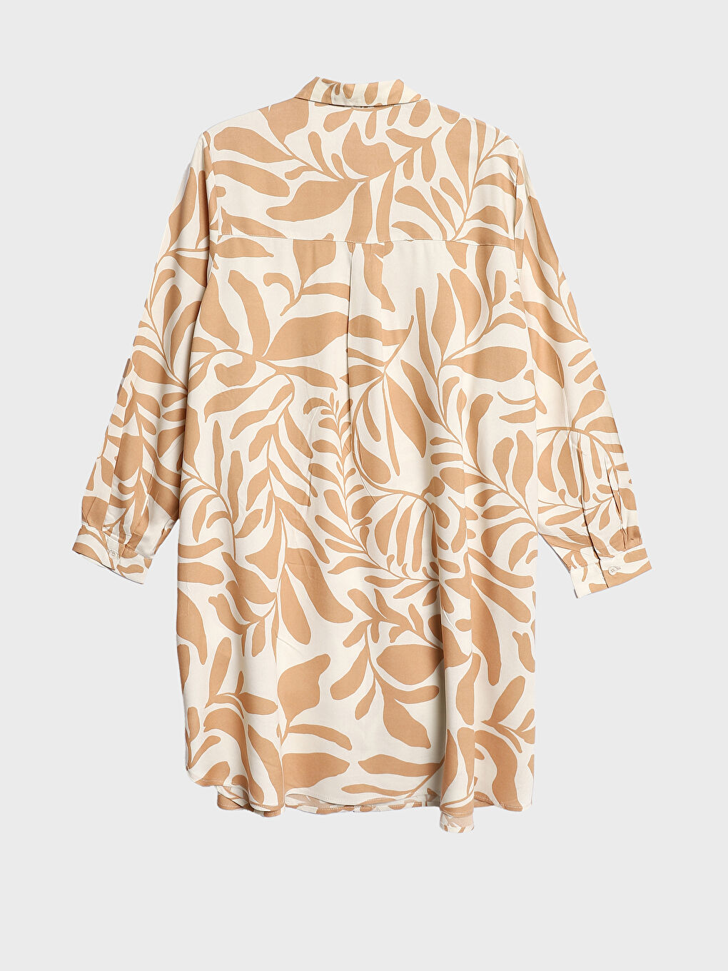 Tunique Chemise à Motifs à Manches Longues pour Femmes-1