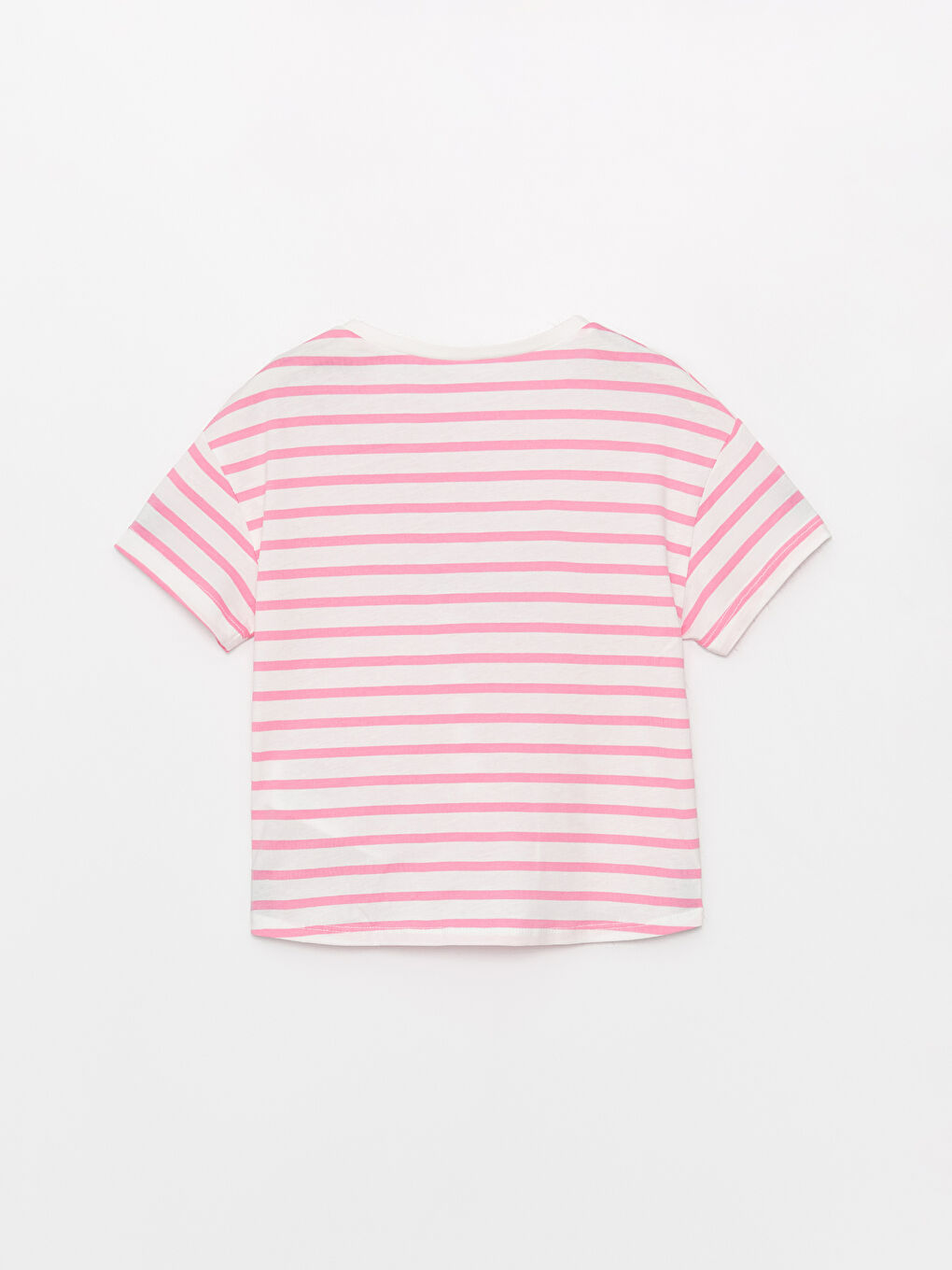 Crew Neck Printed Baby Girls' T-Shirt -S3H760Z1-LHK