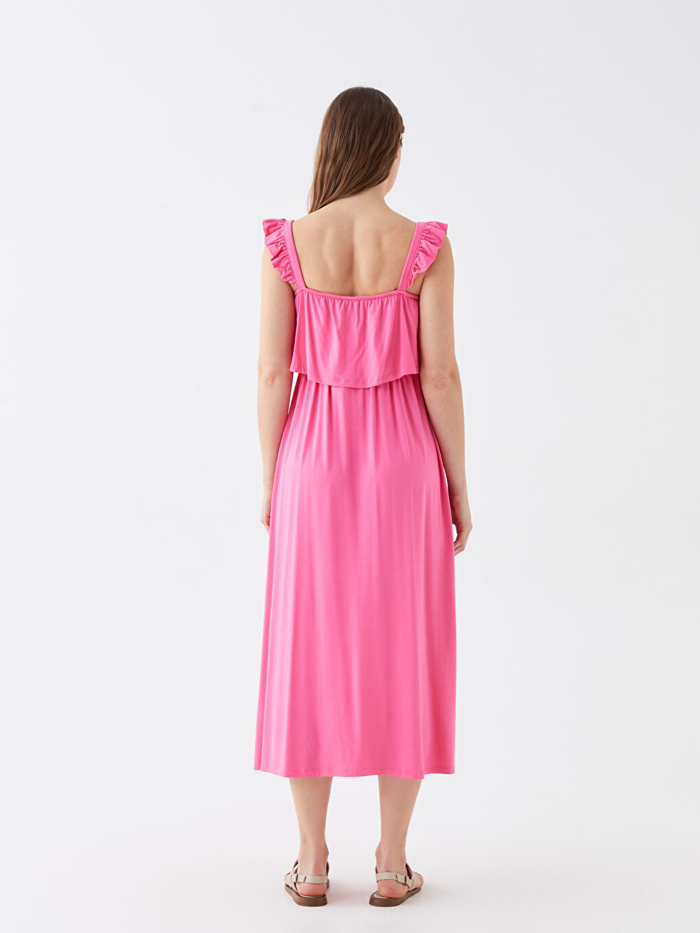 U Neck Straight Strap Maternity Dress -S3H781Z8-R0J
