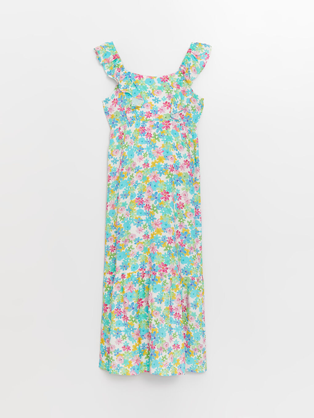 LCWAIKIKI Maternity U Neck Floral Maternity Dress -S3H782Z8-LU0