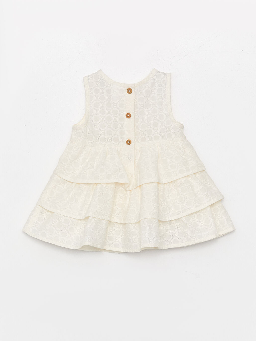 Robe Bébé Fille à Motifs Col Rond-1