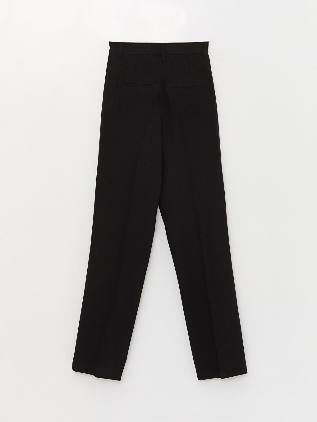 High Waist Comfortable Fit Straight Linen Blend Women's Trousers-6