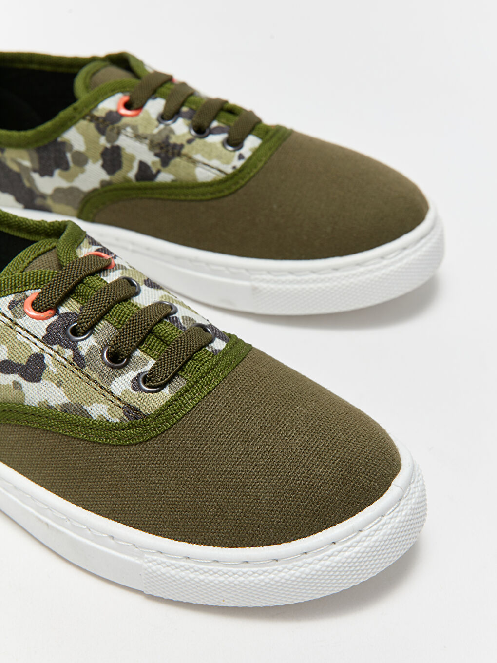 Baskets en Toile Imprimé Camouflage à Lacets pour Garçons-2