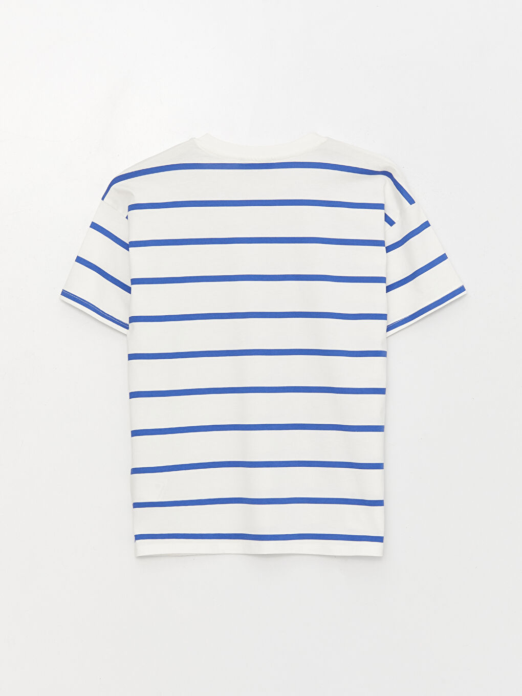 Crew Neck Striped Short Sleeve Women's T-Shirt-6