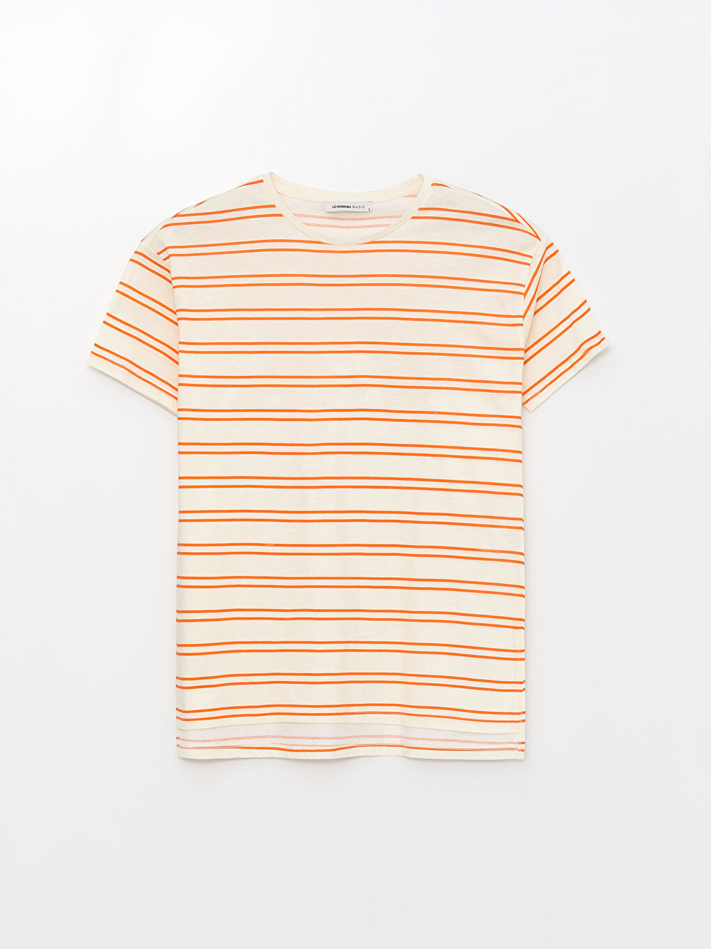 T-shirt à Rayures à Manches Courtes pour Femmes avec Col Rond-5