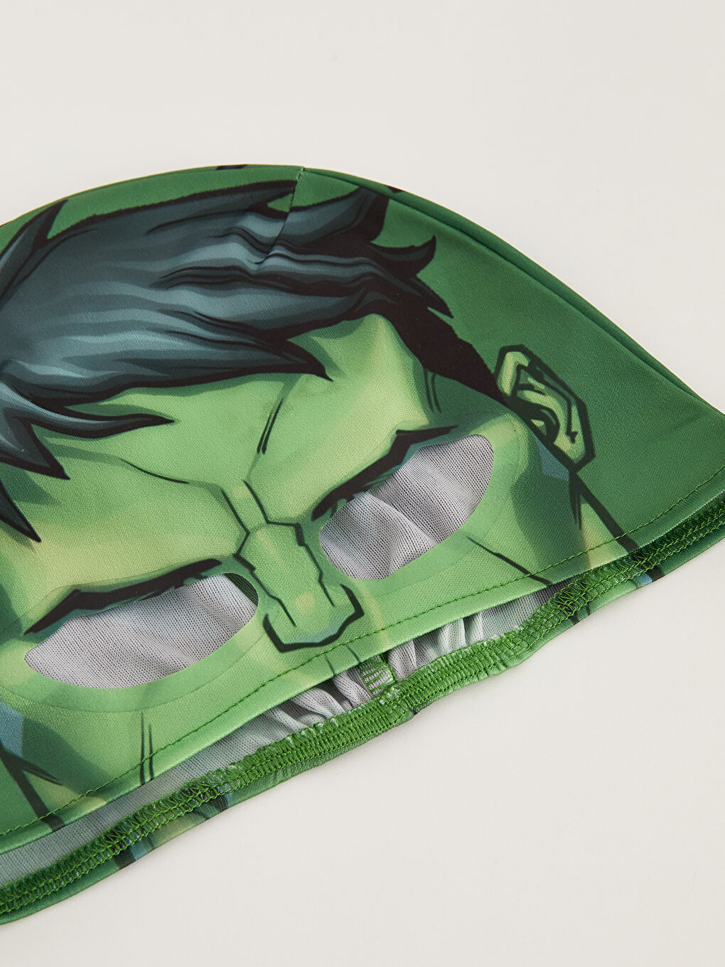Yeşil Bisiklet Yaka Uzun Kollu Erkek Çocuk Hulk Kostüm ve Maske-3