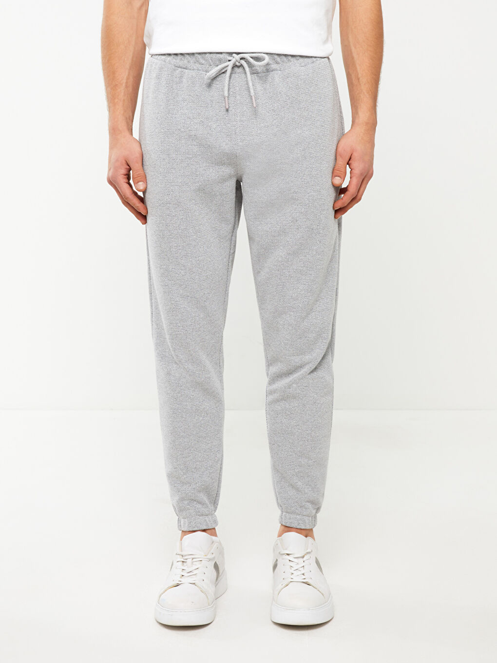 Gri Slim Fit Erkek Jogger Eşofman Altı-3