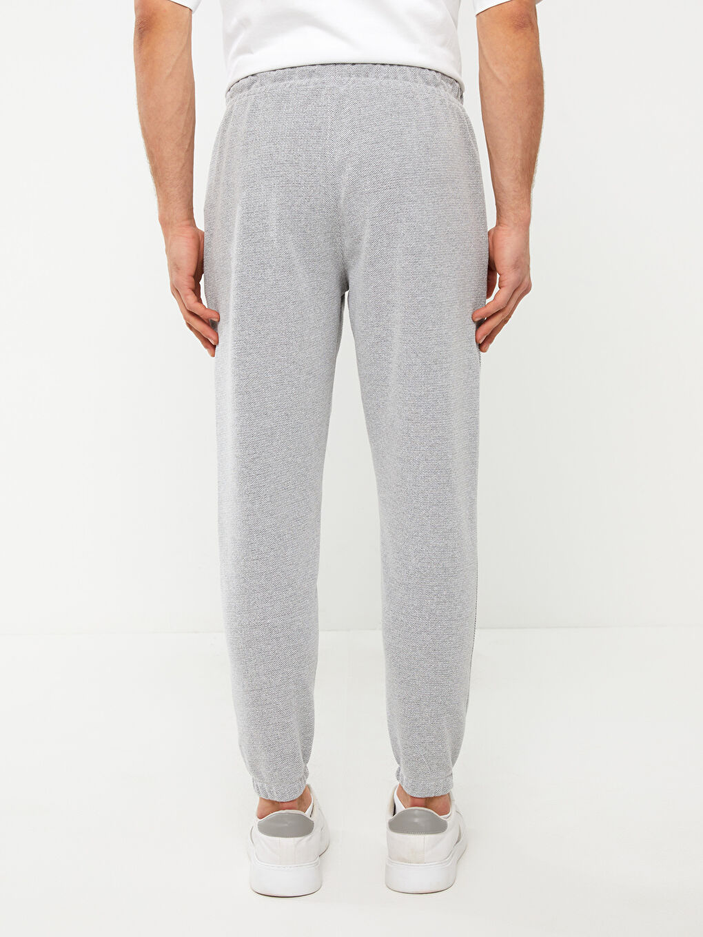 Gri Slim Fit Erkek Jogger Eşofman Altı-4