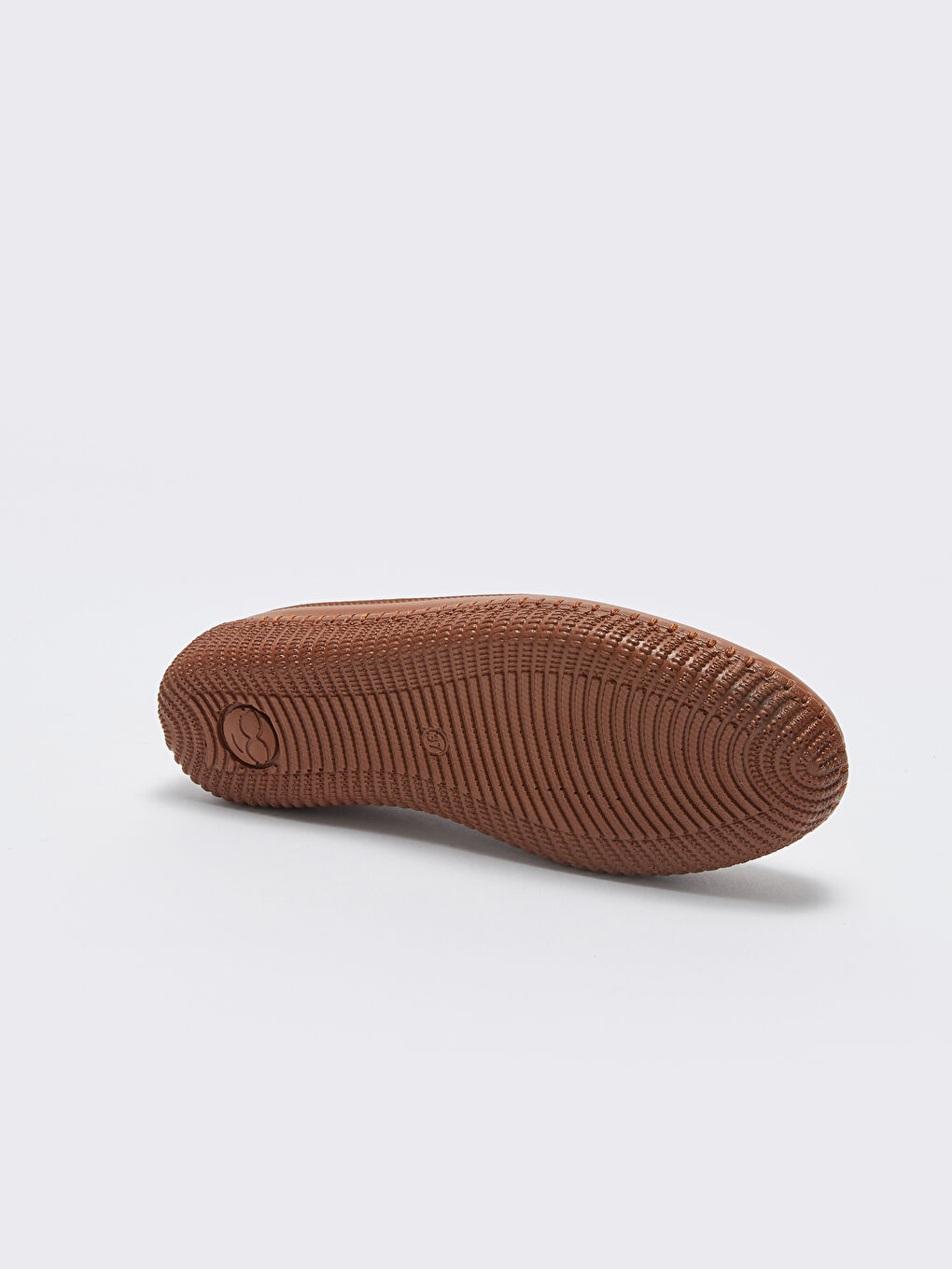 Kahverengi Deri Görünümlü Kadın Espadril Ayakkabı-3