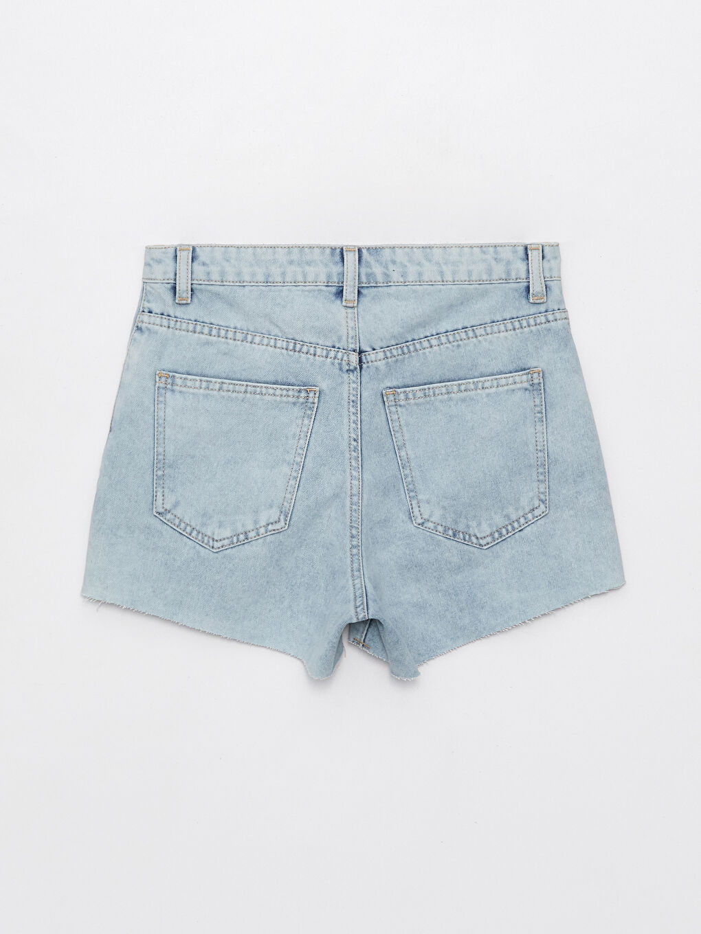 LCW Jeans High Waist Standard Fit Ripped Detail Women's Jean Shorts -S3H930Z8-311