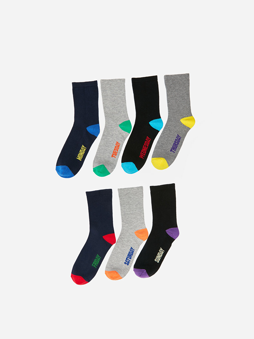 Color Block Boys' Ankle Socks 7 Pack