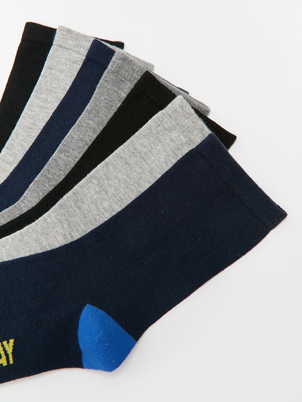 Color Block Boys' Ankle Socks 7 Pack-2