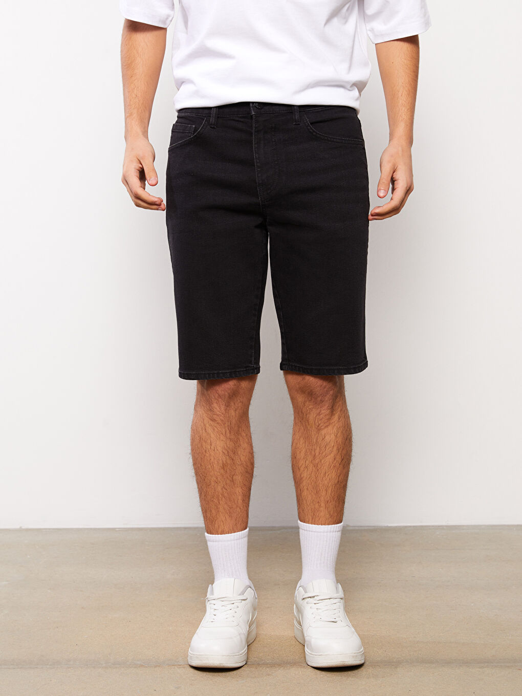 LCW Jeans Slim Fit Men's Denim Shorts -S3H999Z8-326