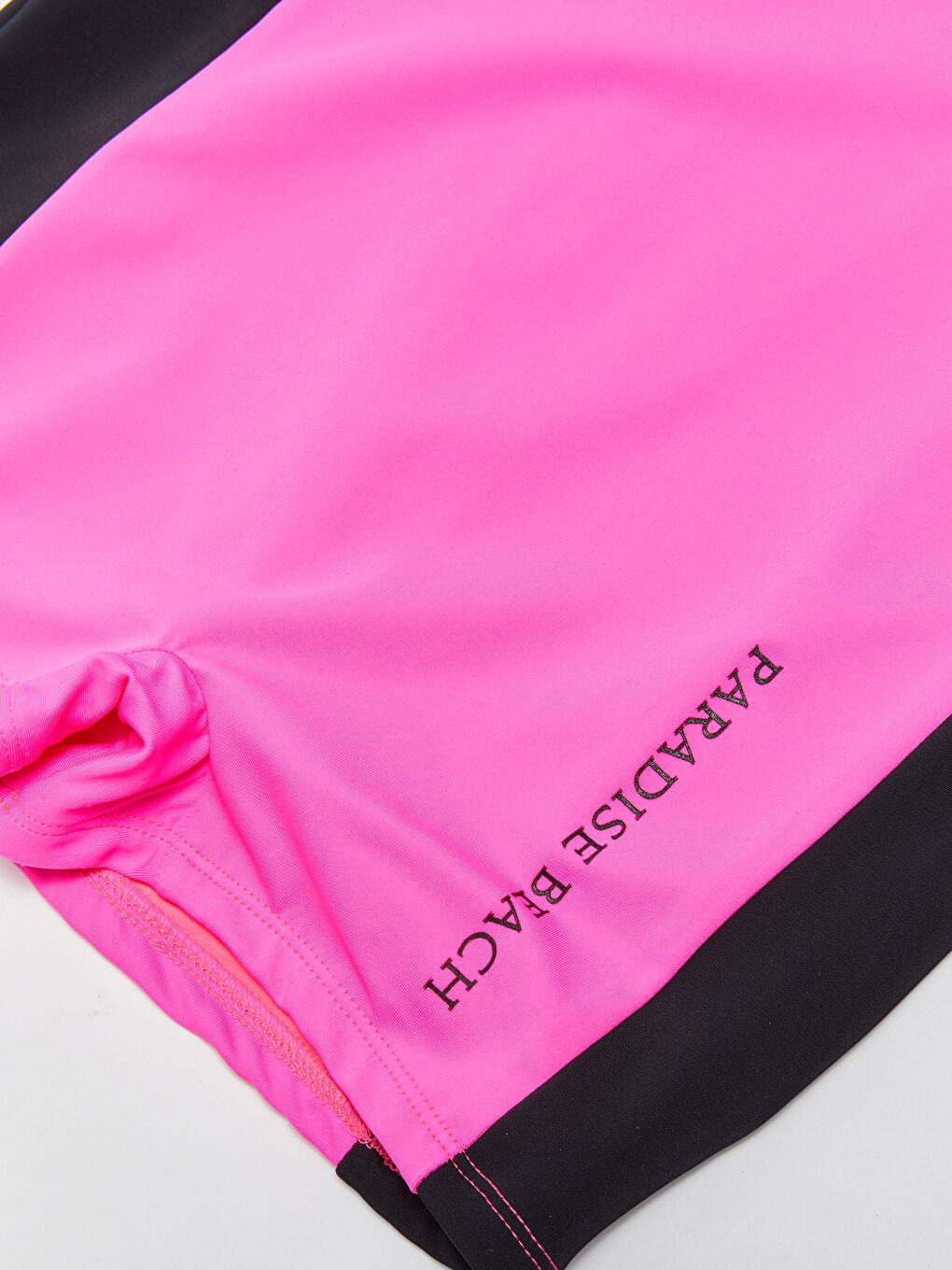 Fuşya Renk Bloklu Kız Çocuk Mayo-3