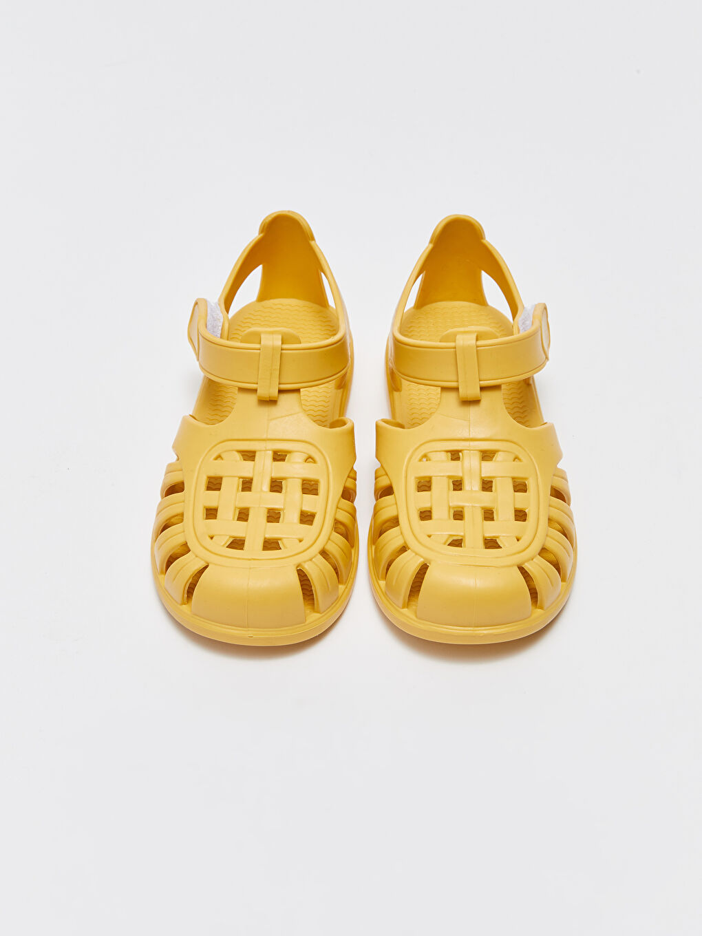 Sarı Cırt Cırtlı Erkek Bebek Sandalet-2