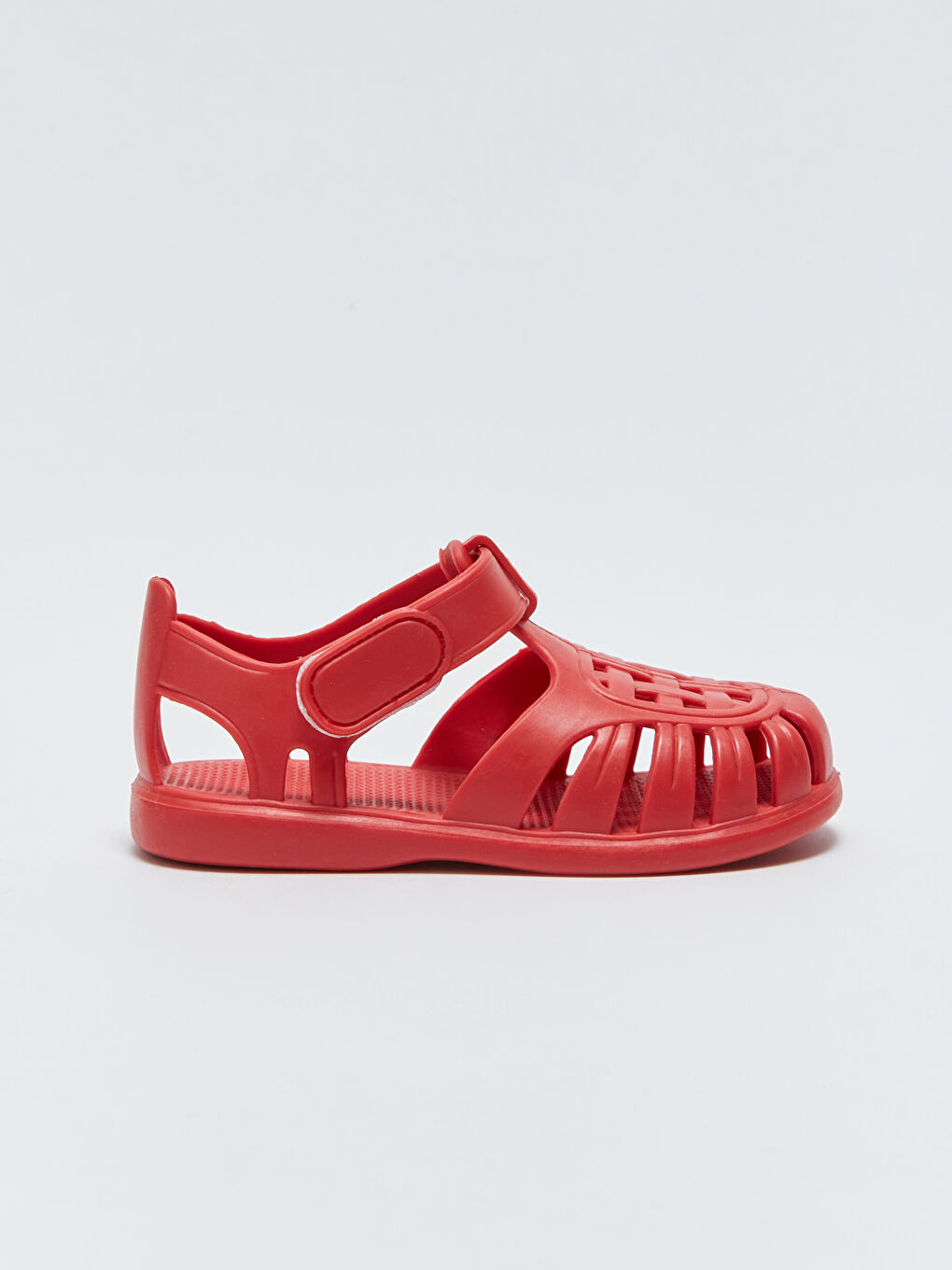 Kırmızı Cırt Cırtlı Erkek Bebek Sandalet-1