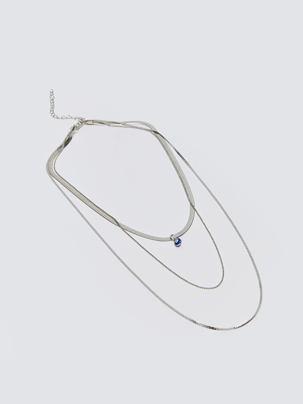 Karışık Kadın Boncuk Detaylı Zincir Kolye