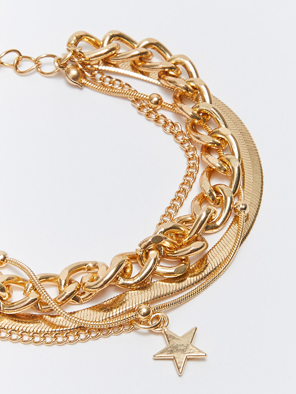 سوار سلسلة مزين بنجمة للسيدات-1