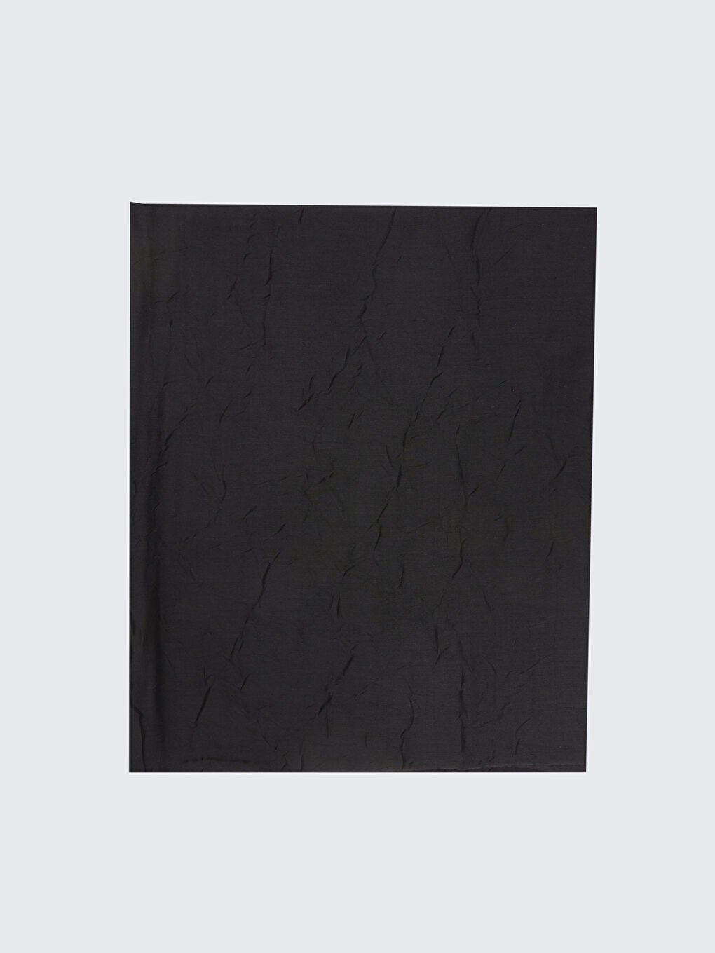 Siyah Kadın Kırışık Şal-2