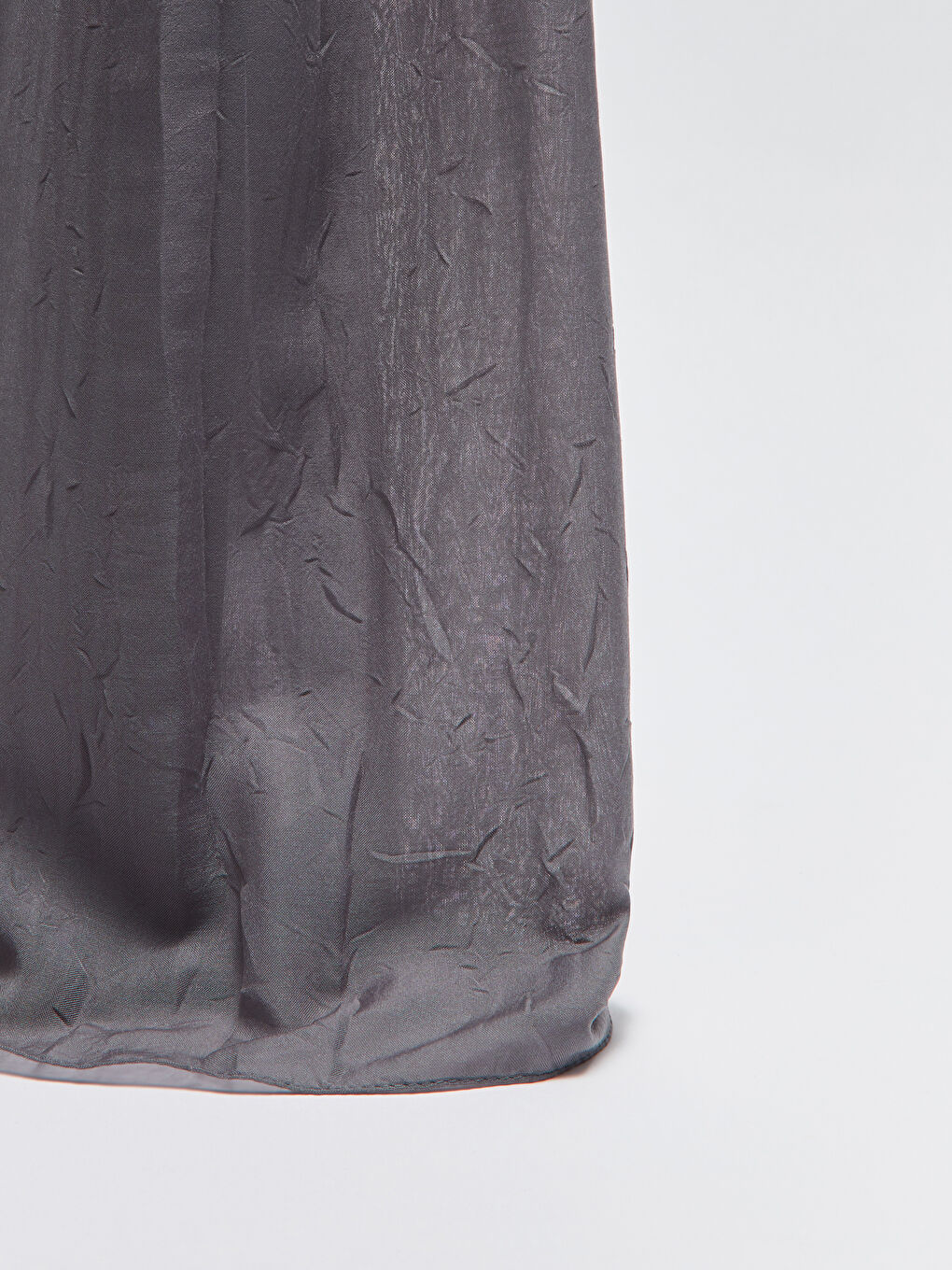 Antrasit Kadın Kırışık Şal