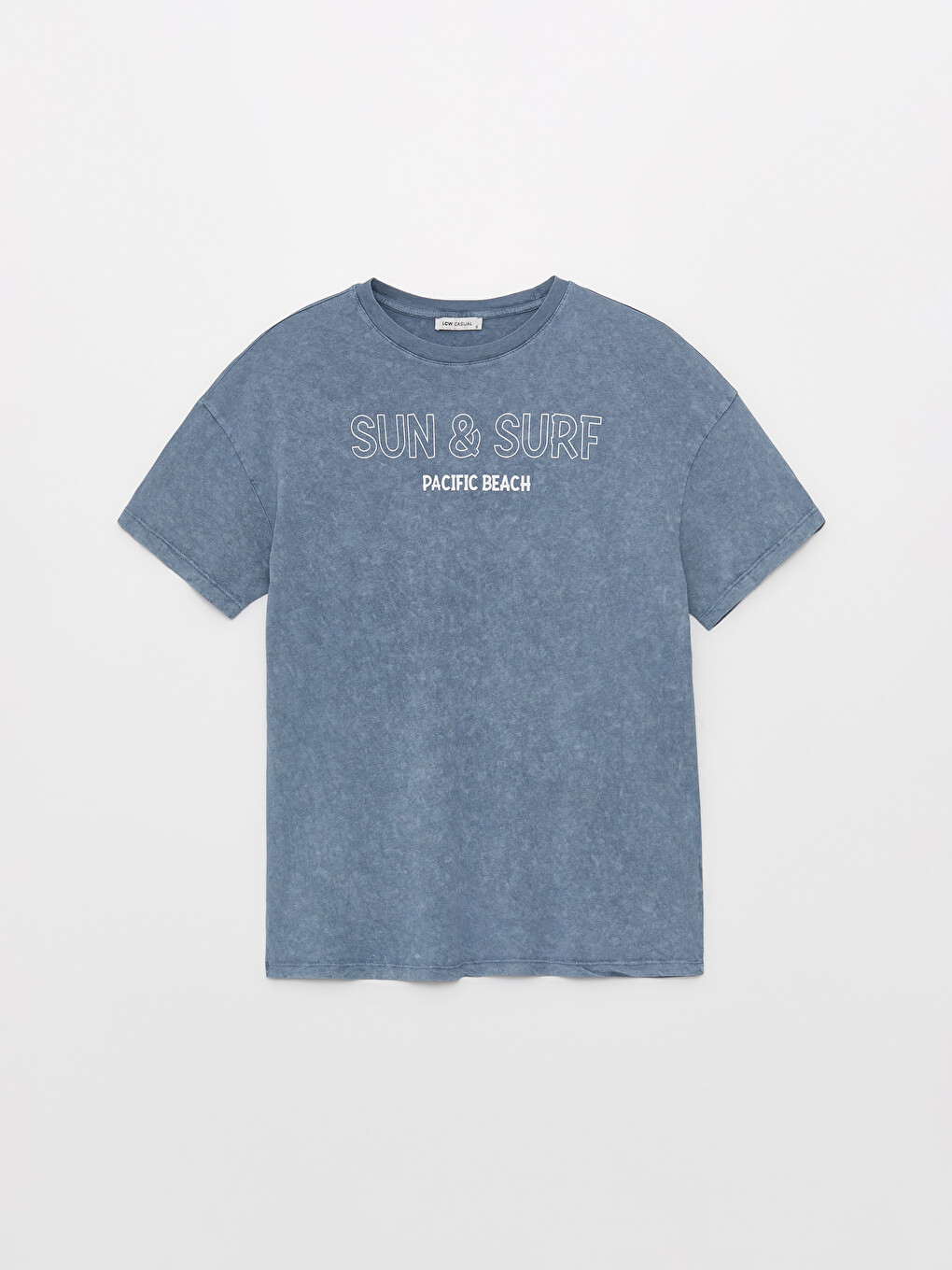 Crew Neck Printed Short Sleeve Oversize Women's T-Shirt-5