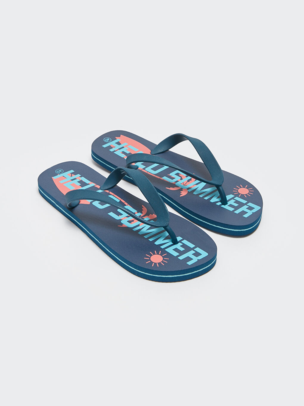 LCW STEPS Printed Flip Flops Men's Beach Slippers -S3HB01Z8-CYK