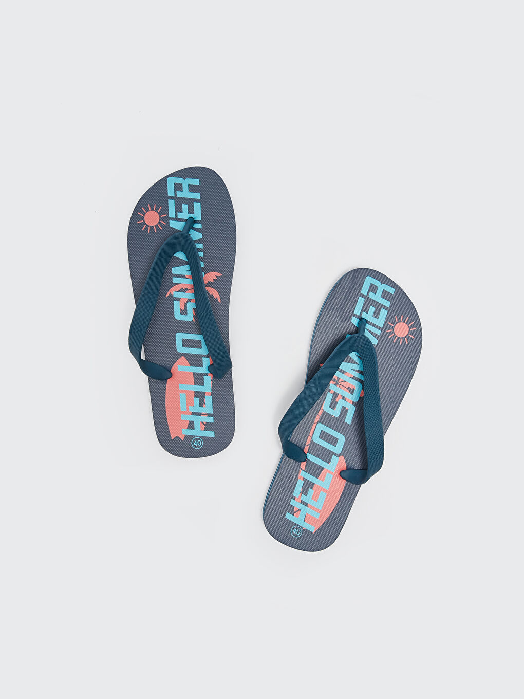 LCW STEPS Printed Flip Flops Men's Beach Slippers -S3HB01Z8-CYK