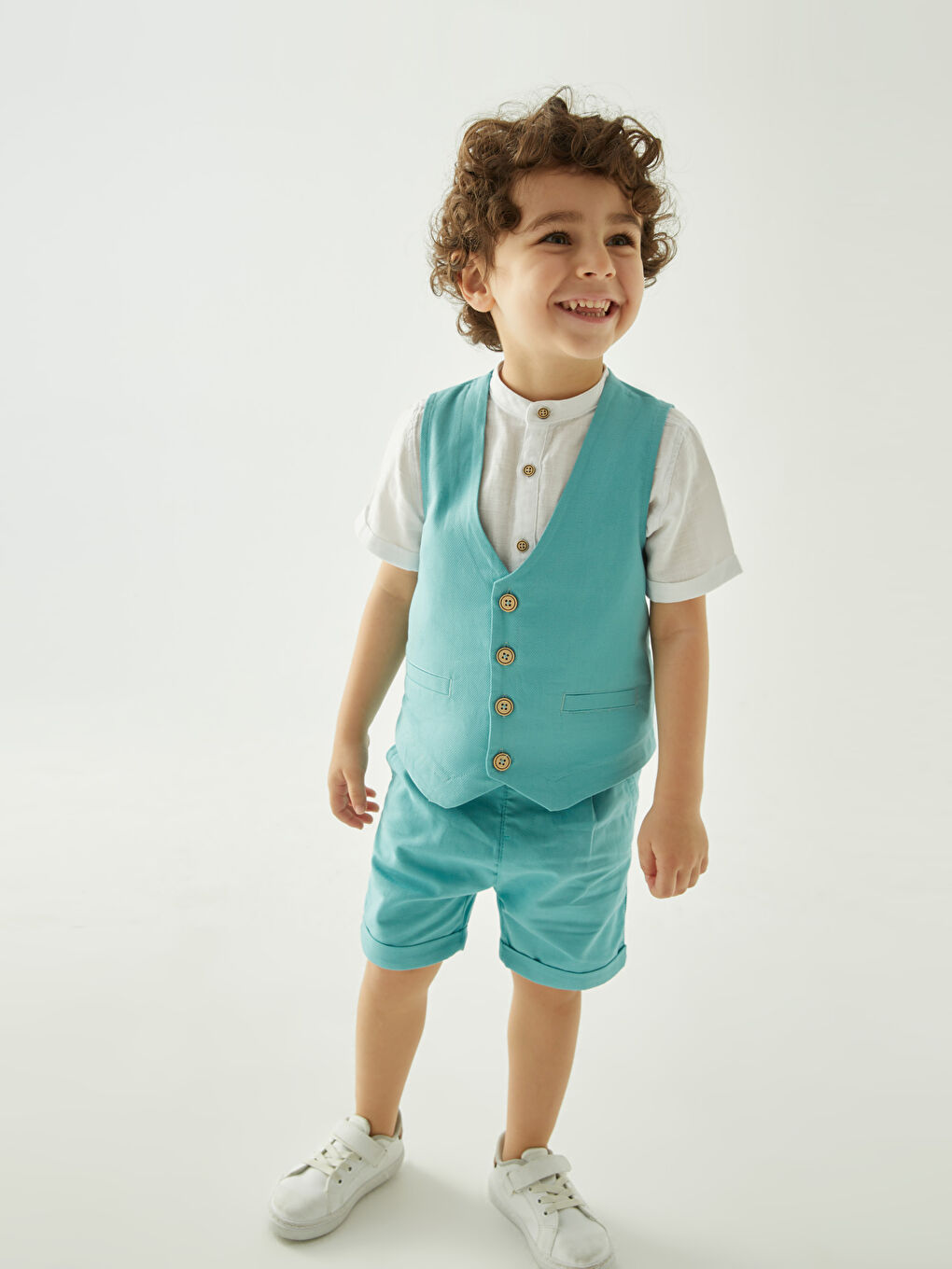 Grandad Collar Baby Boys' 3-Piece Set-1