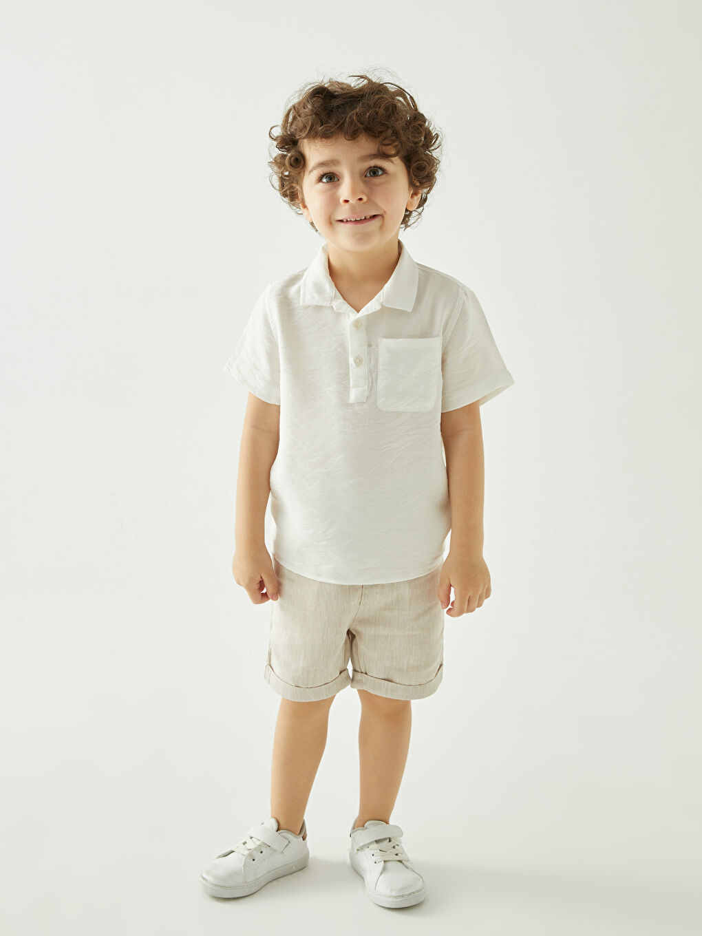 Beyaz Basic Erkek Bebek 2'li Takım-1