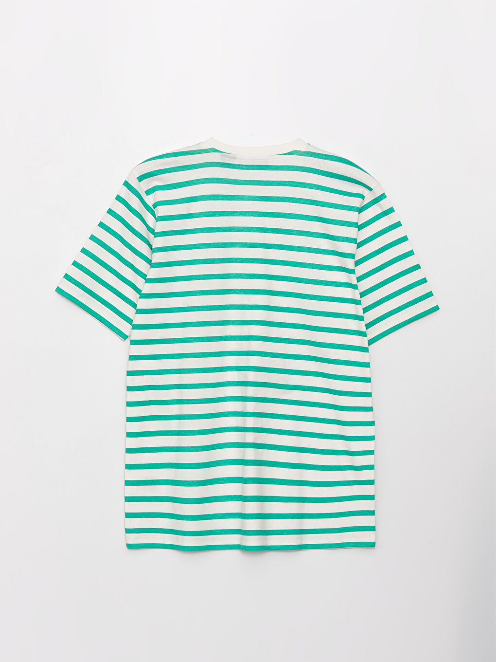 Crew Neck Striped Short Sleeve Women's Tunic-6