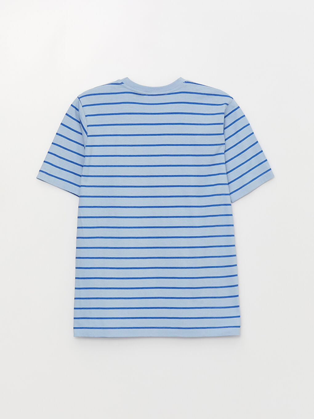 Crew Neck Striped Short Sleeve Women's Tunic-6