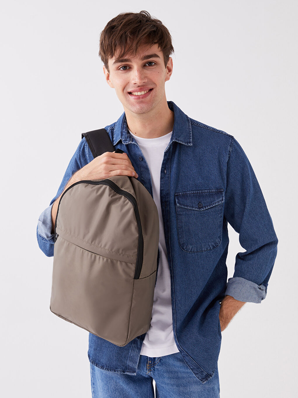 Gri Erkek Sırt Çantası