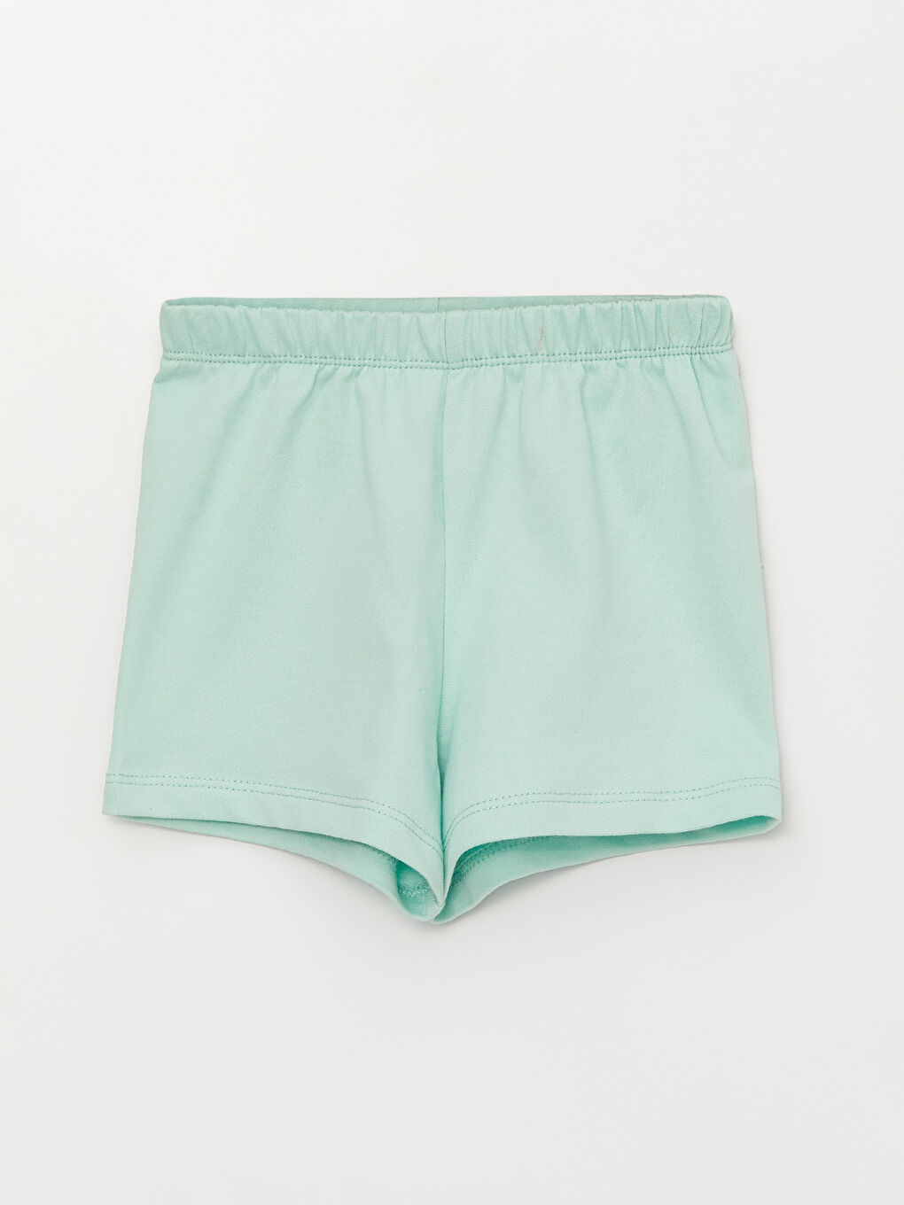 تيشيرت مطبوع بياقة دائرية وشورت للبنات الرضع - مجموعة من قطعتين-2