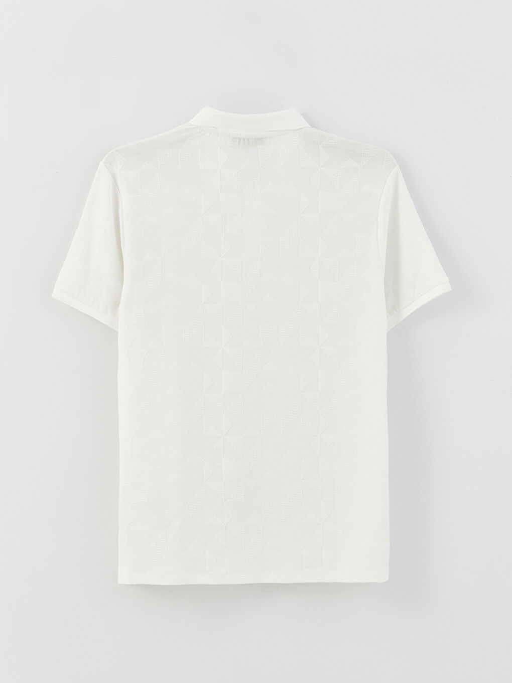 Ekru Polo Yaka Kısa Kollu Erkek Tişört-6